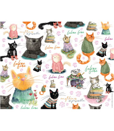 Feline Fine 500 Piece Jigsaw Puzzle