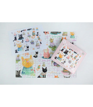 Feline Fine 500 Piece Jigsaw Puzzle