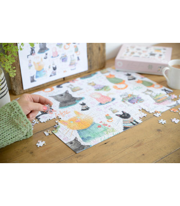 Feline Fine 500 Piece Jigsaw Puzzle