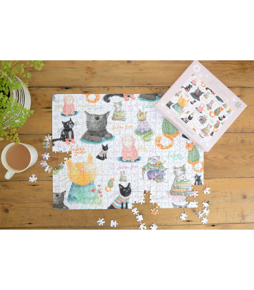 Feline Fine 500 Piece Jigsaw Puzzle