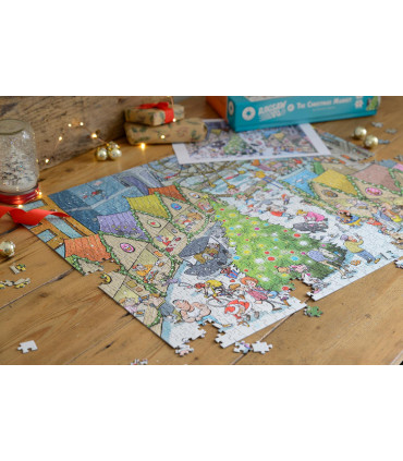 Djigsaw Vu at the Christmas Market 2 x 1000 Jigsaw Puzzles