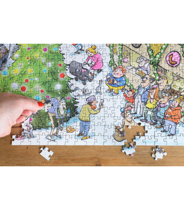 Djigsaw Vu at the Christmas Market 2 x 1000 Jigsaw Puzzles