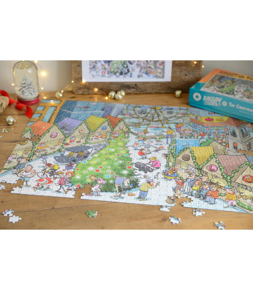 Djigsaw Vu at the Christmas Market 2 x 1000 Jigsaw Puzzles