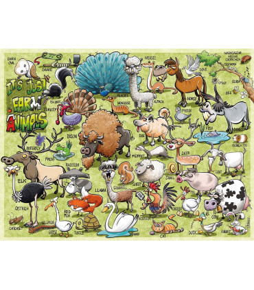 It's Just...Farm Animals, Ricardo Galvao, 1000 Piece Jigsaw Puzzle