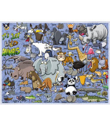 It's Just Wild Animals, Ricardo Galvao, 1000 Piece Jigsaw Puzzle