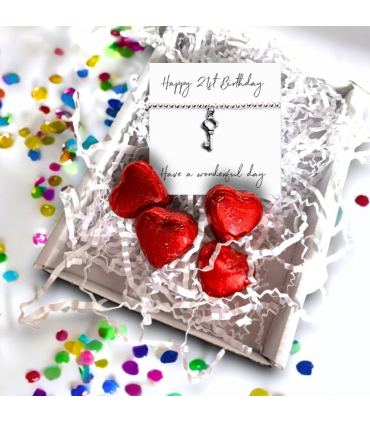 Happy 21st Birthday Bracelet Mini Gift Hamper | 21st Key Bracelet Gift | Daughters 21st Birthday | Girls 21st Birthday Gift Set UK