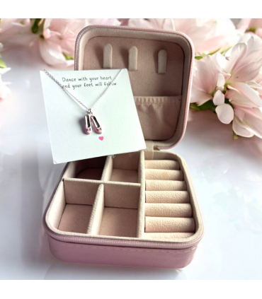 Ballet Shoes Necklace & Jewellery Box Gift Hamper | Girls Birthday | Gift For A Dancer | Dance Gifts | Girls Christmas Present | Gifts UK