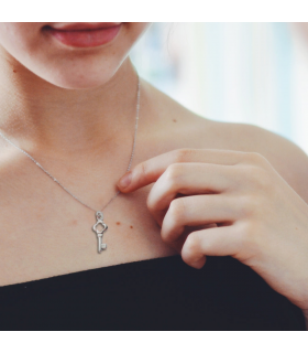 Key Silver Necklace