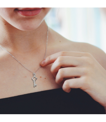 Key Silver Necklace