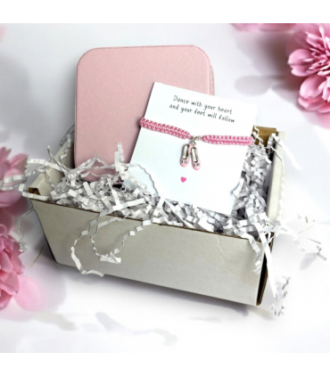 Ballet Shoes Friendship Bracelet & Jewellery Box Gift Hamper | Girls Birthday | Gift For A Dancer | Dance Gifts | Girls Christmas Present UK