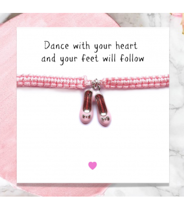 Ballet Shoes Friendship Bracelet & Jewellery Box Gift Hamper | Girls Birthday | Gift For A Dancer | Dance Gifts | Girls Christmas Present UK