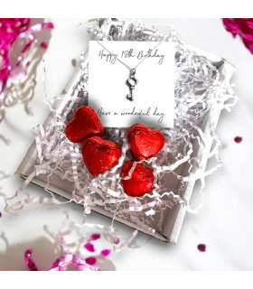 Happy 18th Birthday Necklace Mini Gift Hamper