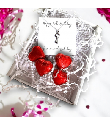 Happy 18th Birthday Necklace Mini Gift Hamper
