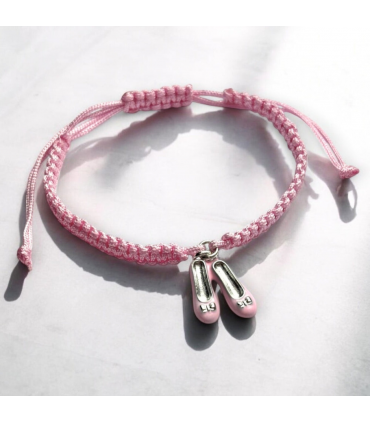 Girls Ballet Shoes Friendship Bracelet - Gift for Dancers