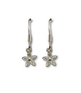 Dahlia Flower Drop Earrings