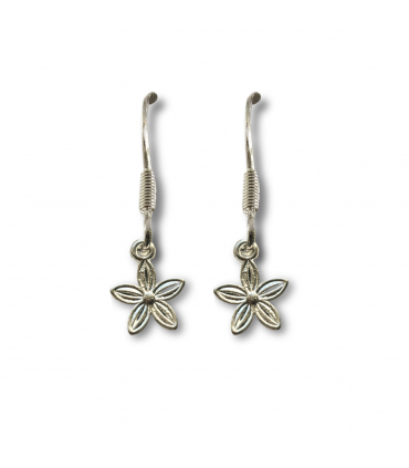 Dahlia Flower Drop Earrings