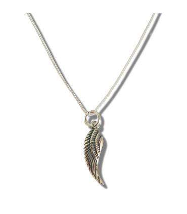 Angel Feather Silver Necklace