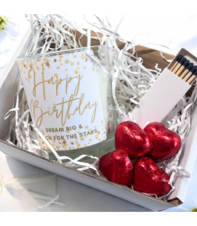 Happy Birthday Dream Big Candle Gift Set | Birthday Gift Box For Her | Sisters Birthday Gift | Birthday Gift Hamper | Mums Birthday Gift UK
