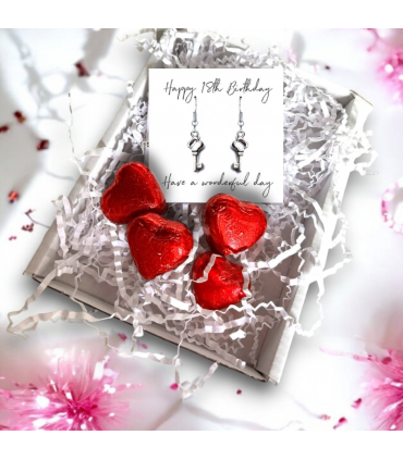 Happy 18th Birthday Earrings Mini Gift Hamper