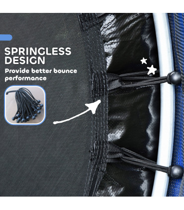 HOMCOM Kids Trampoline Mini Bouncer w/ Enclosure Net for 3-6 Years