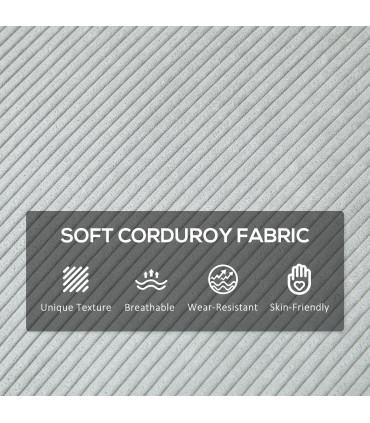 Cosy Corduroy Three-Seater Sofa - Modern Comfort for Any Living Space