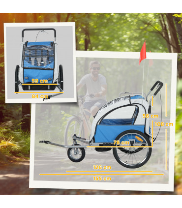 Durable Steel Frame Child Carrier - Safe, Smooth Ride for Kids