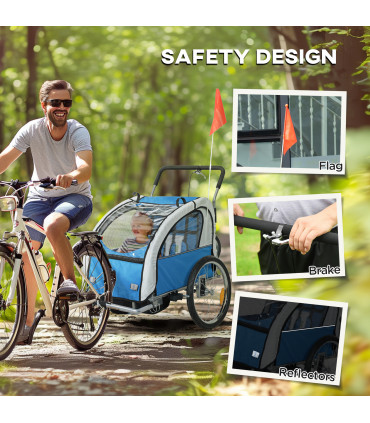 Durable Steel Frame Child Carrier - Safe, Smooth Ride for Kids