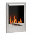 HOMCOM Stainless Steel Bioethanol Fire, Indoor Ethanol Fireplace Insert