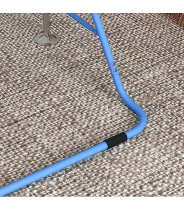 HOMCOM Kids Gymnastic Bar w/ Adjustable Height, Foldable Training Bar - Blue