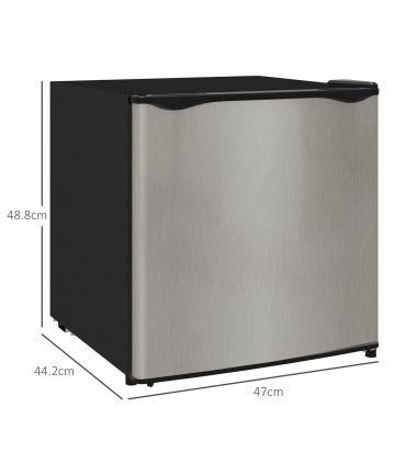 HOMCOM 35L Tabletop Freezer with Adjustable Temperature Wire Shelf Silver