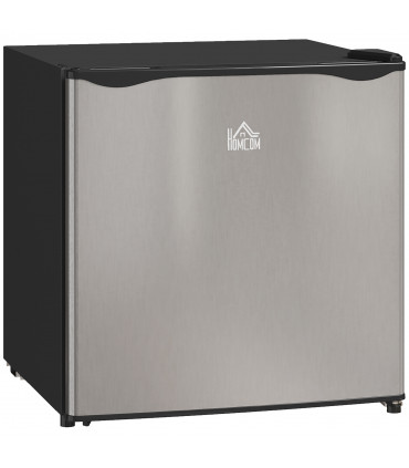 HOMCOM 46L Counter Top Fridge with Chiller Box Mini Fridge for Bedrooms Silver