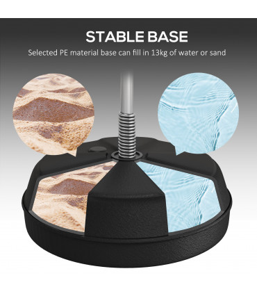 HOMCOM Punching Bag with Stand Boxing Bag Set with Adjustable Height Red