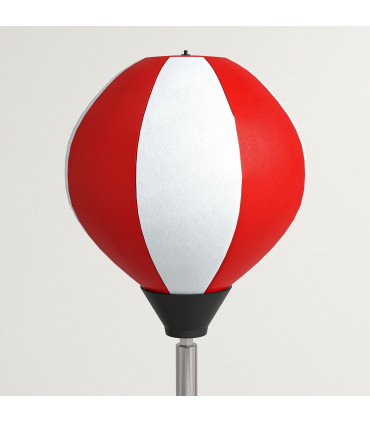 HOMCOM Punching Bag with Stand Boxing Bag Set with Adjustable Height Red