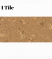 Decorative Cork Wall Tiles - Natural 1 - 1 Tile - 0.18m2 (1.94sqft)