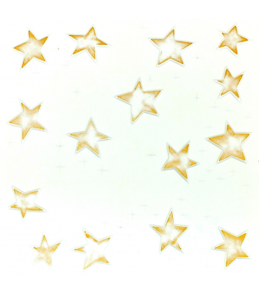 Gold Stars: Decorative Ceiling & Wall Panels - 2m2 (21.52 sqft) - 8 Panels