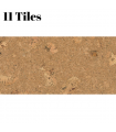 Decorative Cork Wall Tiles - Natural 1 - 1 Pack - 1.98m2 (21.31sqft)
