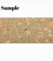 Decorative Cork Wall Tiles -Green - Sample - 1 Strip