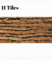 Decorative Cork Wall Tiles - Tigre - 1 Pack - 1.98m2 (21.31sqft)