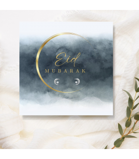 Eid Mubarak Moon & Star Earrings o& Gift Card