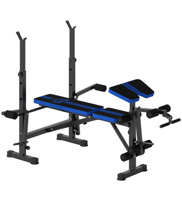 HOMCOM Multi-Function Adjustable Weight Training Bench Gym Fitness Lifting