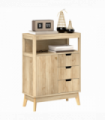 HOMCOM Modern Sideboard Storage Cabinet for Living Room Dining Room Bedroom
