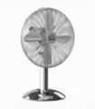 HOMCOM 12" Metal Desk Fan with 3 Speed Settings, Wide-Angled Oscillation