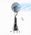 HOMCOM Spray Misting Fan, Pedestal Fan with Oscillation, Tilt, Wheels