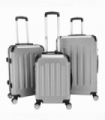 3 Pcs Suitcase Lightweight ABS Carry-on Hand Luggage 4 Spinner Wheels Trolley Case