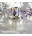 8 INCH FLORAL LED NIGHTLIGHT PURPLE FLOWERS