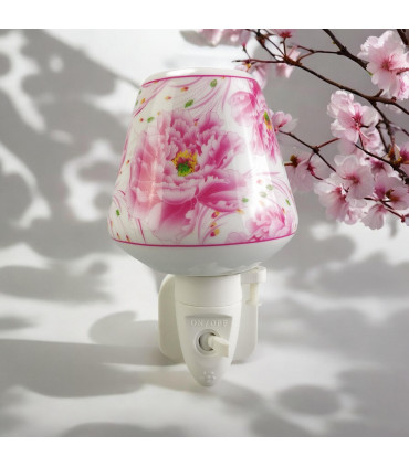 8 INCH FLORAL LED NIGHTLIGHT PINK BLOOMS
