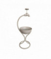 57CM CREAM METAL GARDEN PLANTER