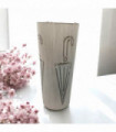 49CM CREAM METAL UMBRELLA STAND