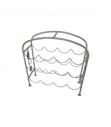 40CM 12 BOTTLE CREAM WINE HOLDER