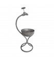 57CM GREY METAL GARDEN PLANTER
